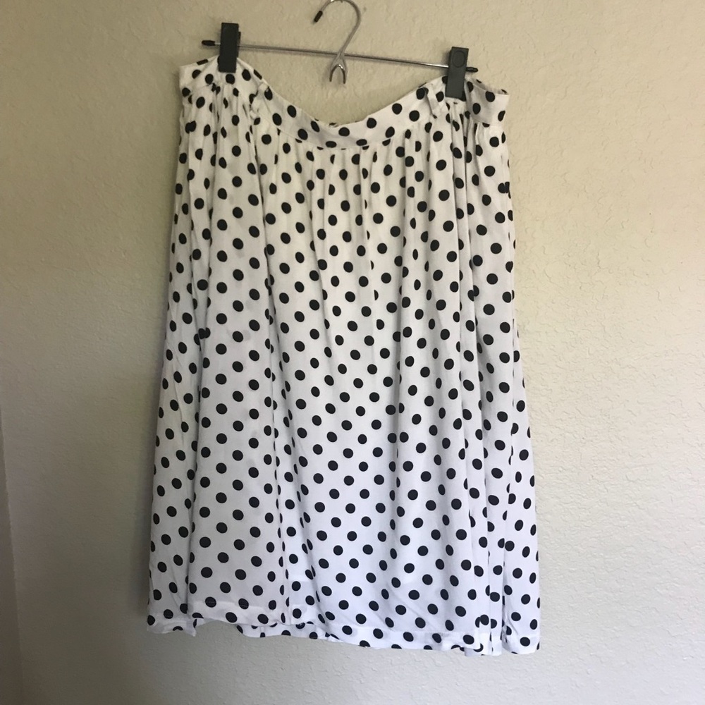 Polka Dot Midi Skirt